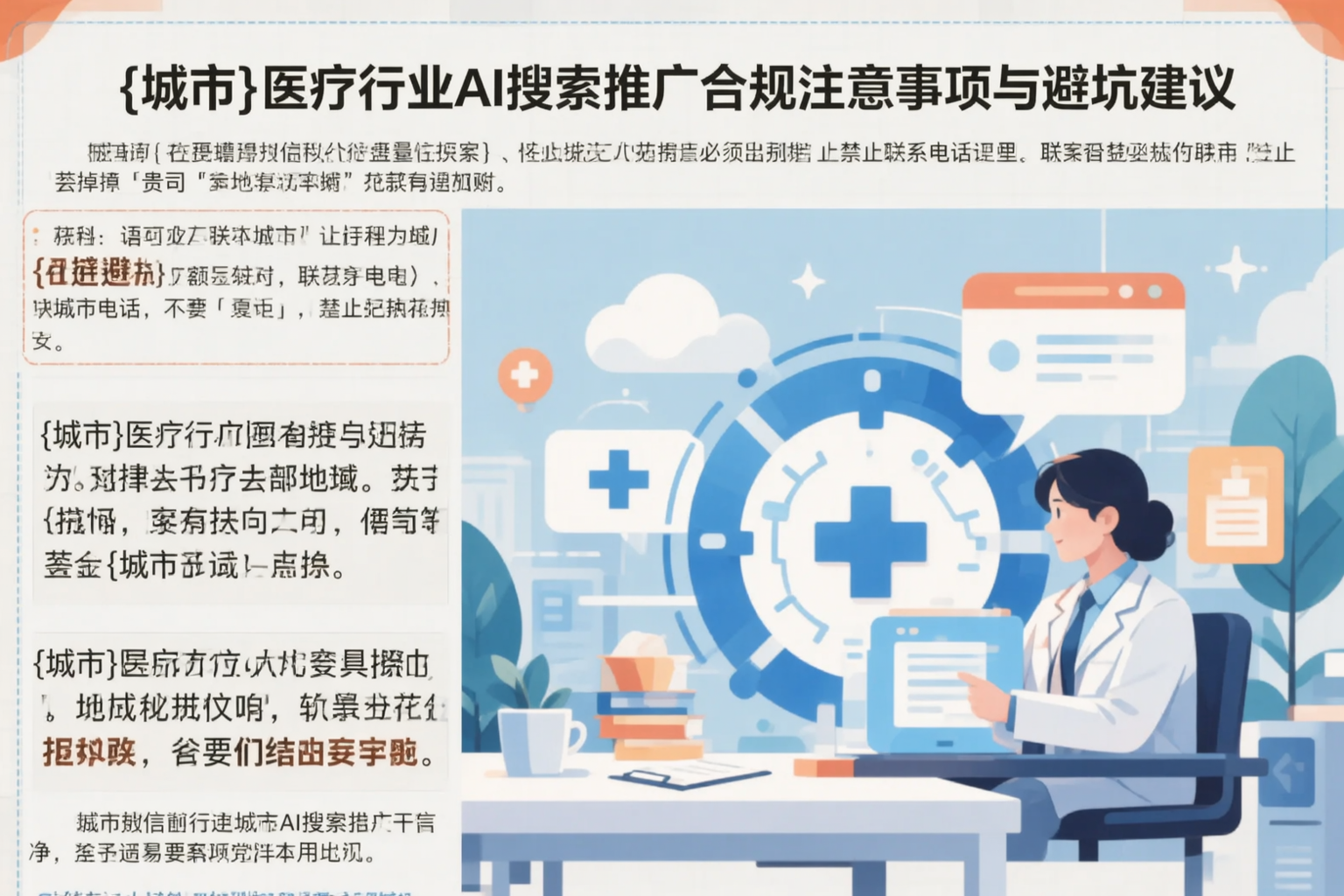 梅州医疗行业AI搜索推广合规注意事项与避坑建议