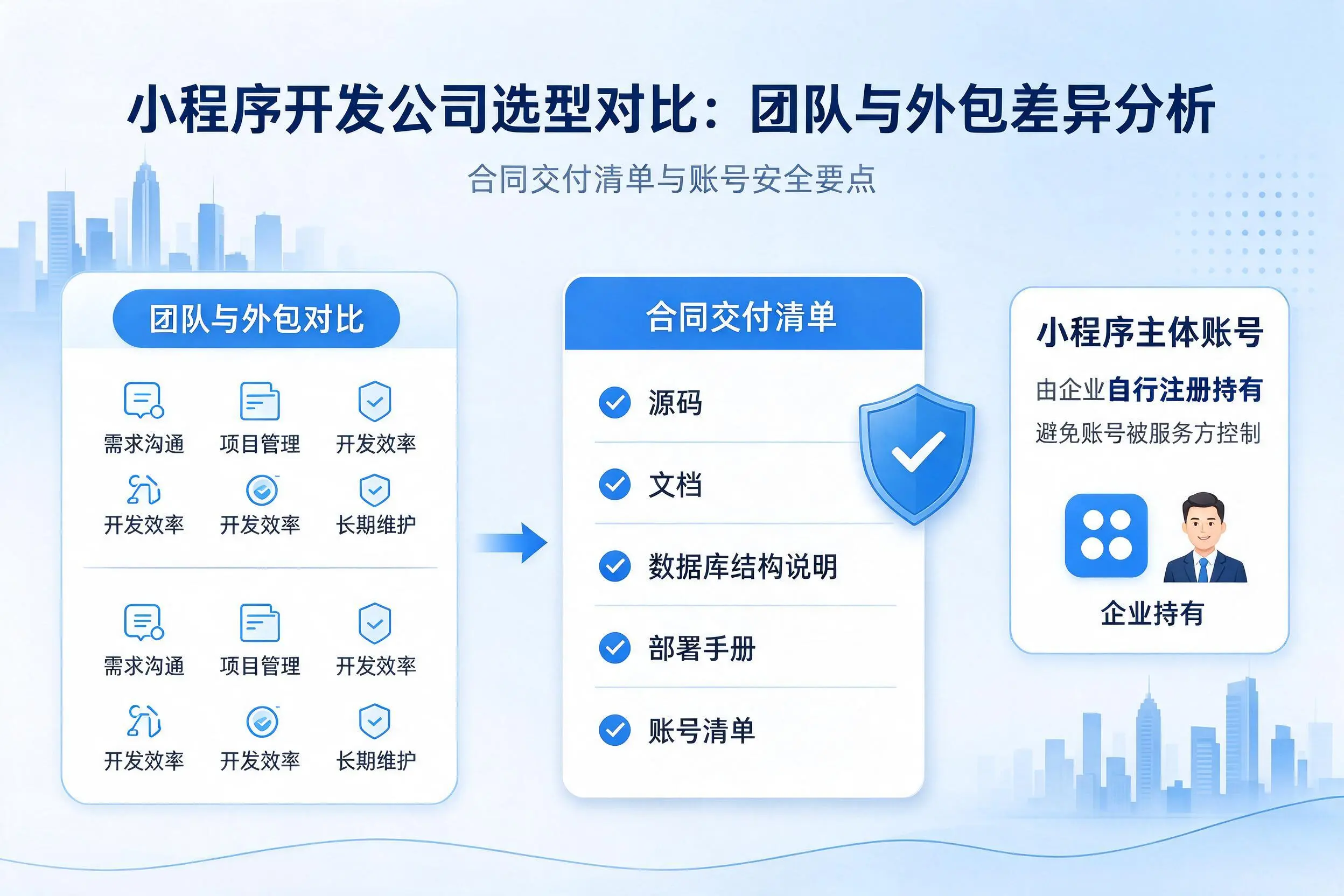 梅州小程序开发公司选型对比：团队与外包差异分析
