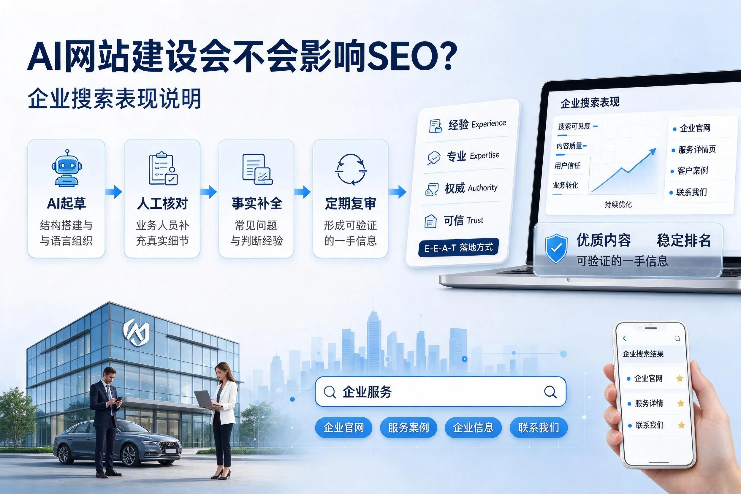 AI网站建设会不会影响SEO？梅州企业搜索表现说明