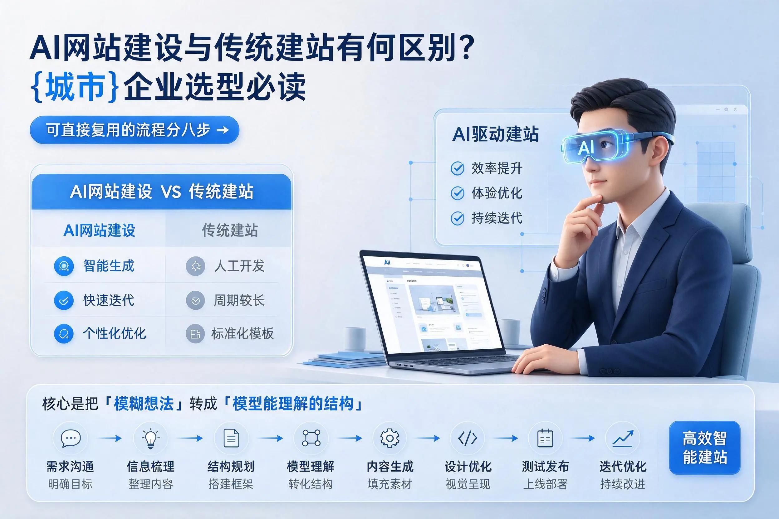 AI网站建设与传统建站有何区别?梅州企业选型必读