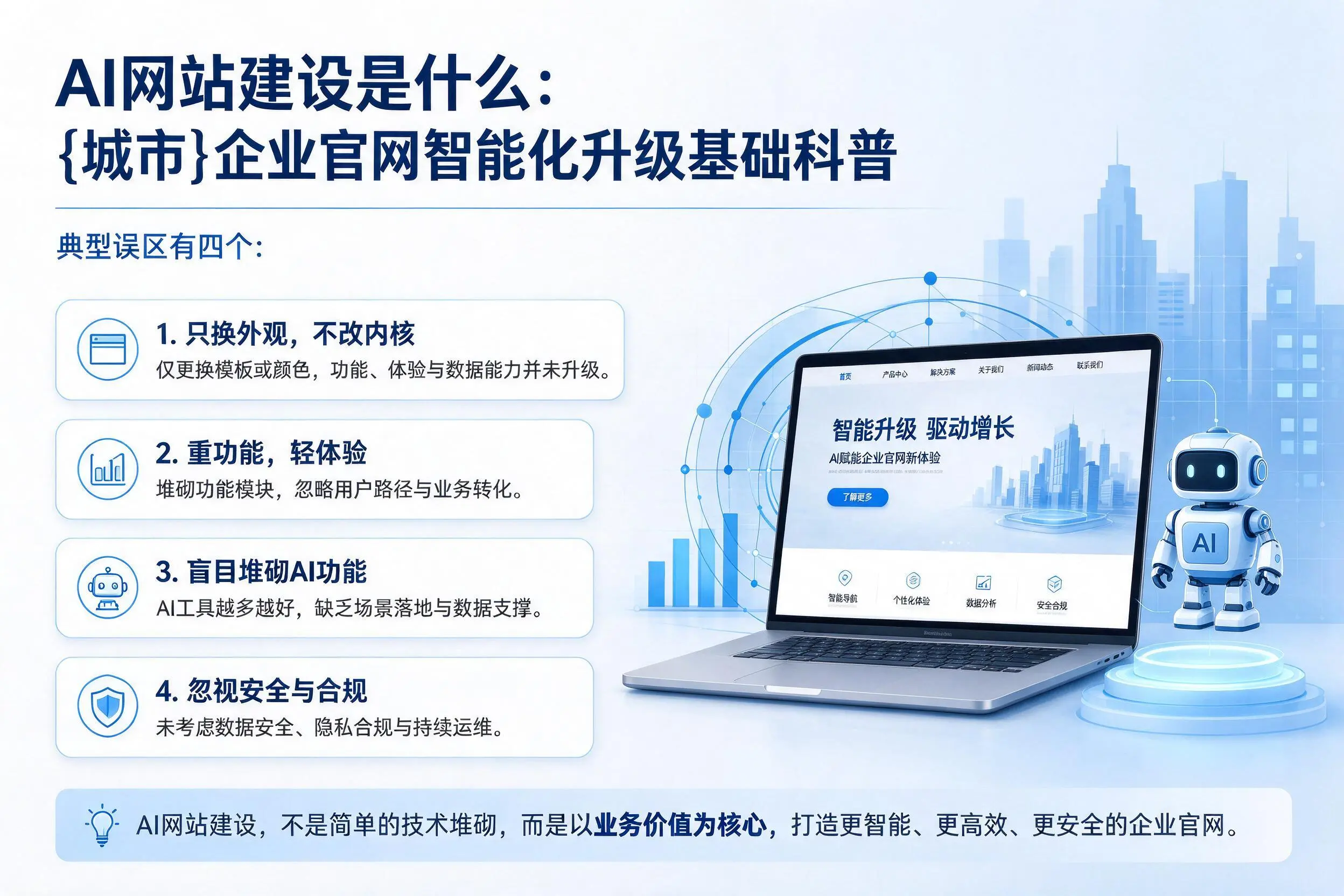 AI网站建设是什么：梅州企业官网智能化升级基础科普