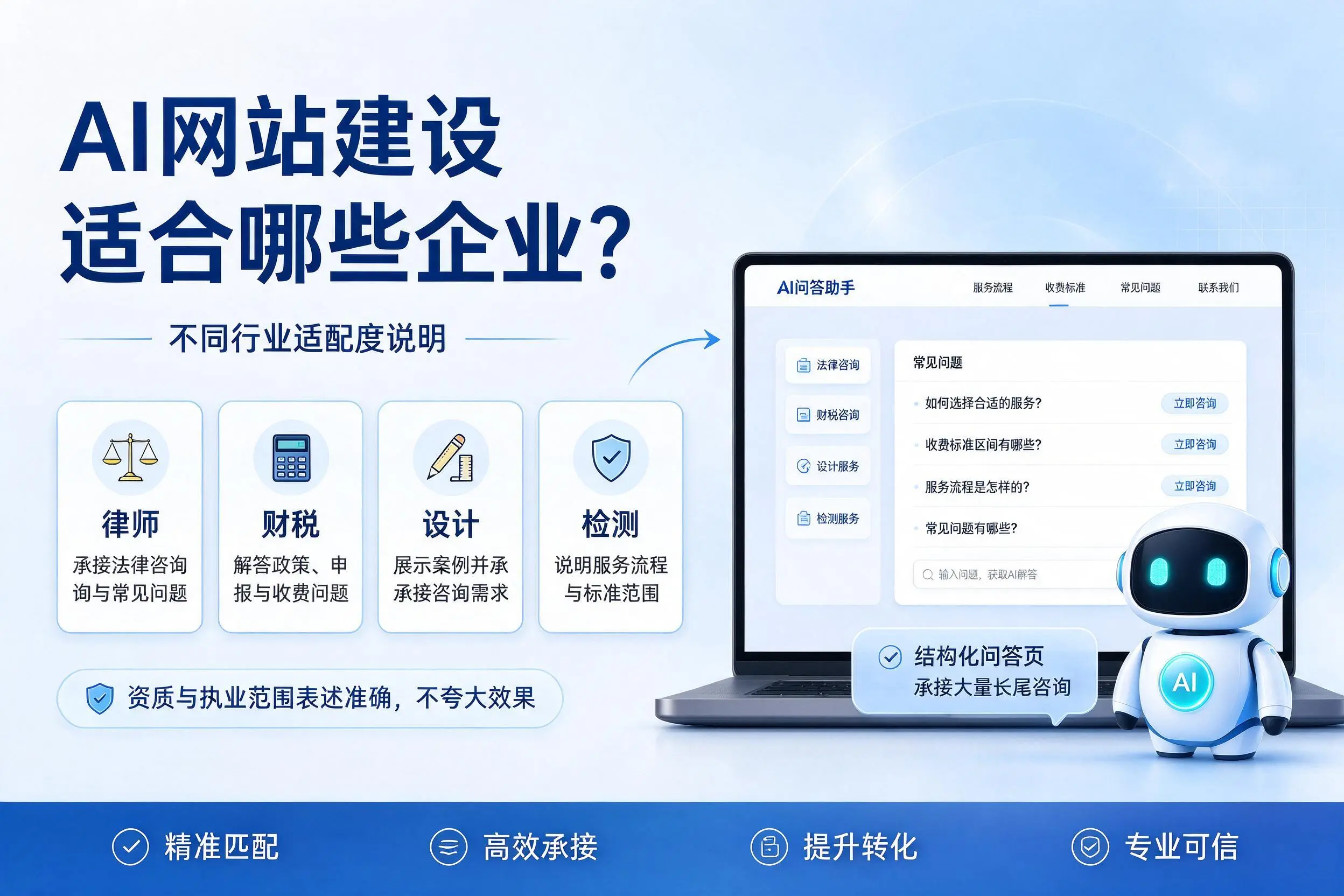 AI网站建设适合哪些企业?梅州不同行业适配度说明