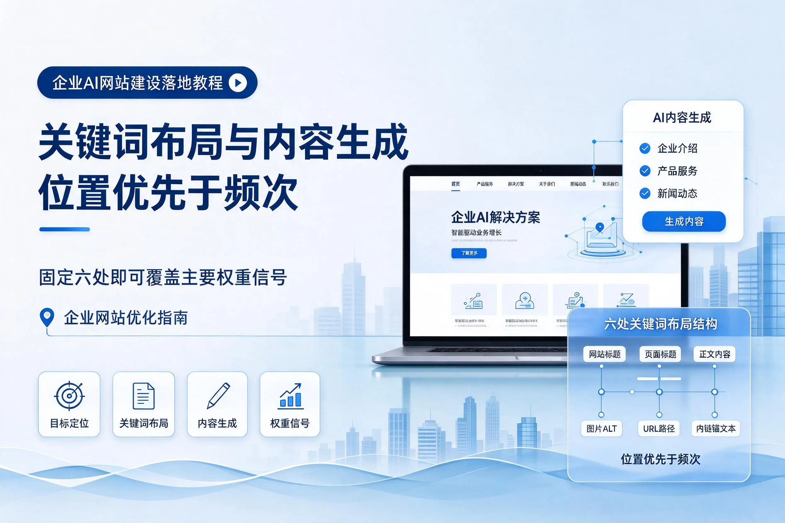 梅州企业AI网站建设落地教程:关键词布局与内容生成